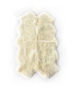 Four Hands New Arrivals Lalo Lambskin Rug Large Cream