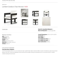 Four Hands New Arrivals Lambert Outdoor Chair Ivory 25 Four Hands New Arrivals Lambert Outdoor Chair Ivory
