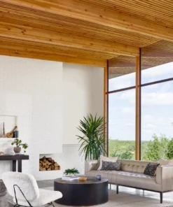 Four Hands Marlin Leather Sofa 96" Dusty Stone New Arrivals