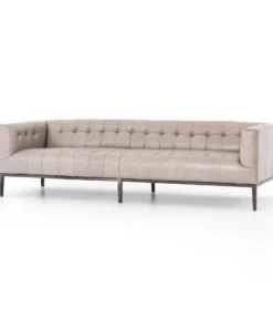 Four Hands Marlin Leather Sofa 96" Dusty Stone New Arrivals