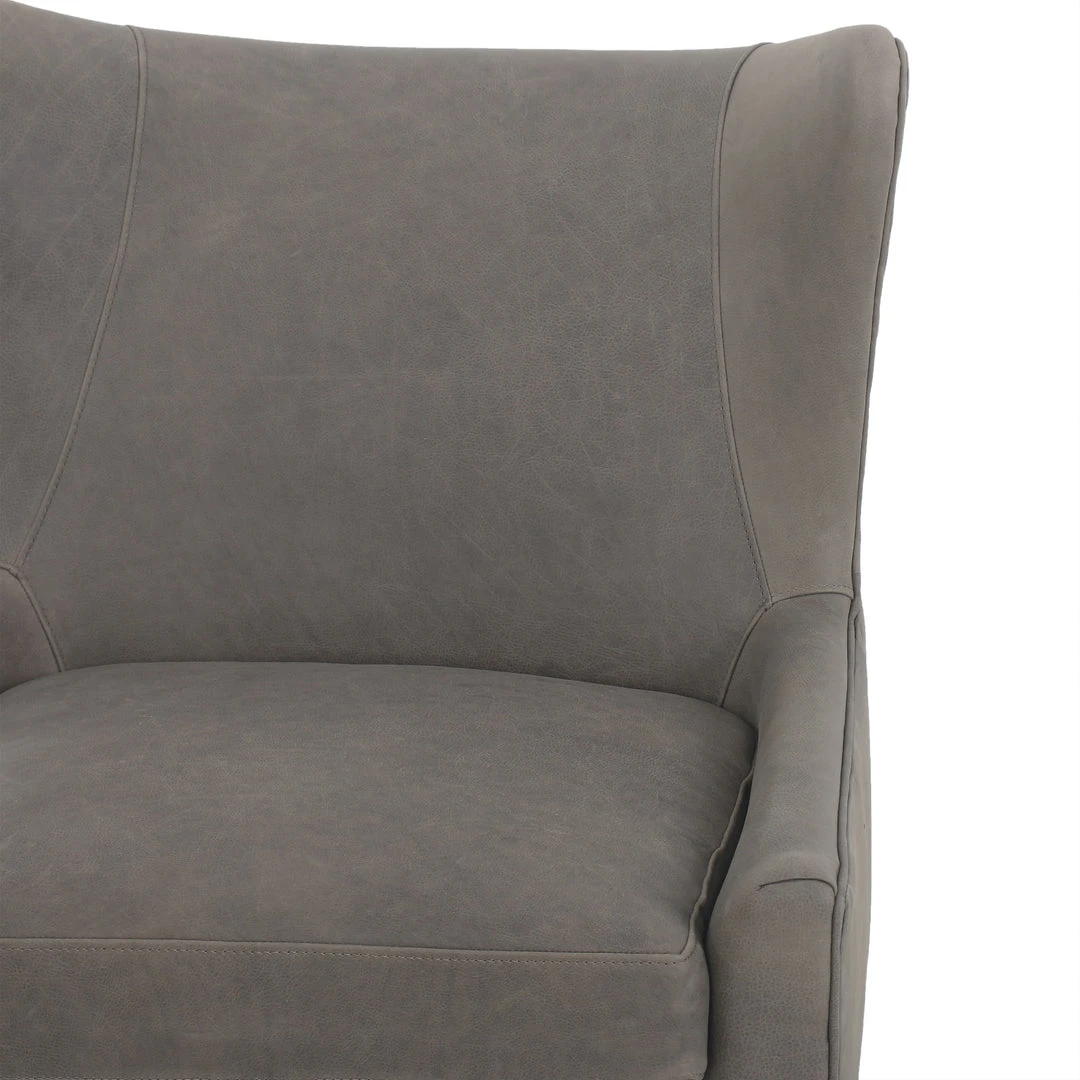 Four Hands Marlow Wing Chair Umber Pewter Leather New Arrivals 5 Four Hands Marlow Wing Chair Umber Pewter Leather New Arrivals