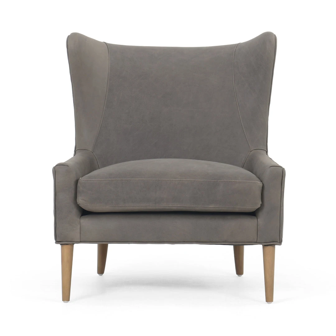 Four Hands Marlow Wing Chair Umber Pewter Leather New Arrivals 3 Four Hands Marlow Wing Chair Umber Pewter Leather New Arrivals
