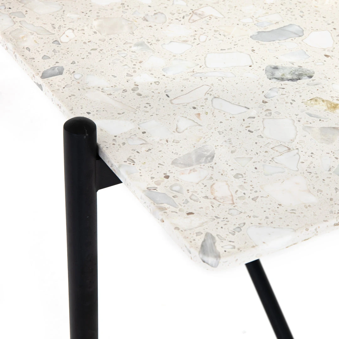 Four Hands New Arrivals Mona Desk White Terrazzo 7 Four Hands New Arrivals Mona Desk White Terrazzo