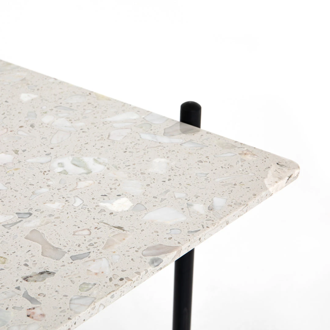 Four Hands New Arrivals Mona Desk White Terrazzo 9 Four Hands New Arrivals Mona Desk White Terrazzo