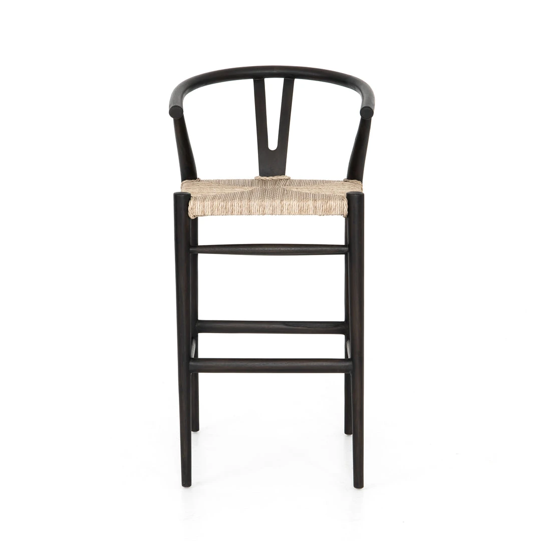 Four Hands New Arrivals Muestra Bar Stool Black Teak 4 Four Hands New Arrivals Muestra Bar Stool Black Teak