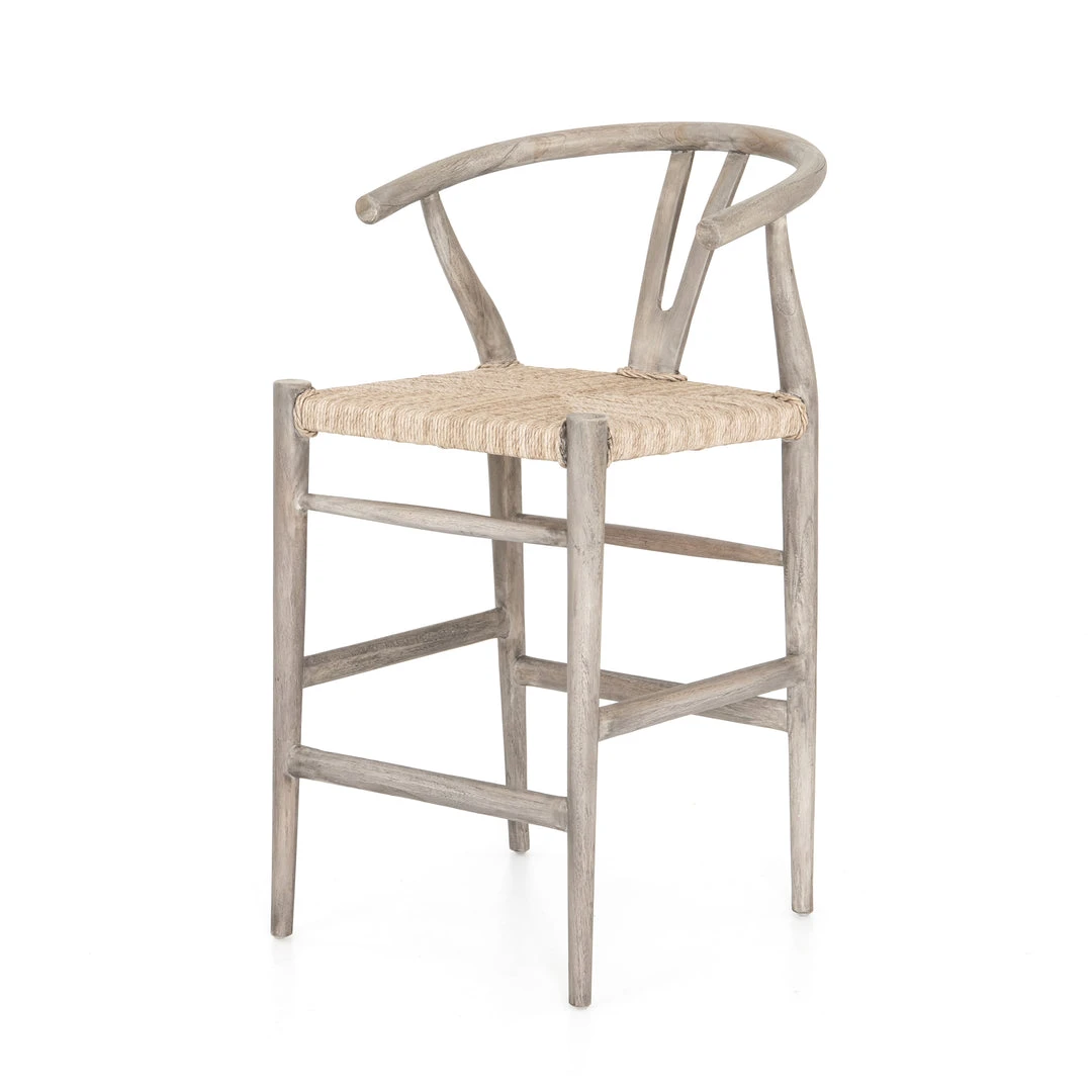 Four Hands Muestra Bar Stool Weathered Gray New Arrivals 1 Four Hands Muestra Bar Stool Weathered Gray New Arrivals