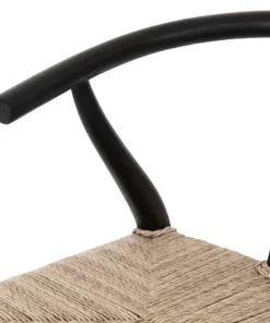 Four Hands Muestra Counter Stool Black Teak