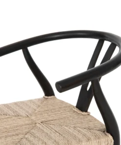 Four Hands Muestra Counter Stool Black Teak