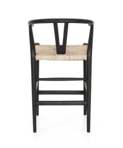 Four Hands Muestra Counter Stool Black Teak