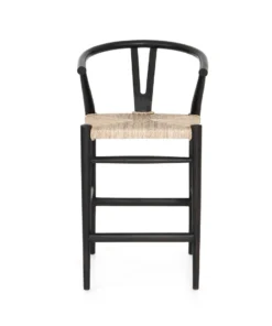 Four Hands Muestra Counter Stool Black Teak
