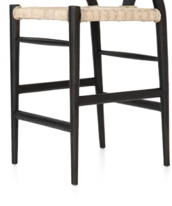 Four Hands Muestra Counter Stool Black Teak