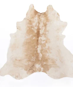 Four Hands Modern Cowhide Rug Natural Brown