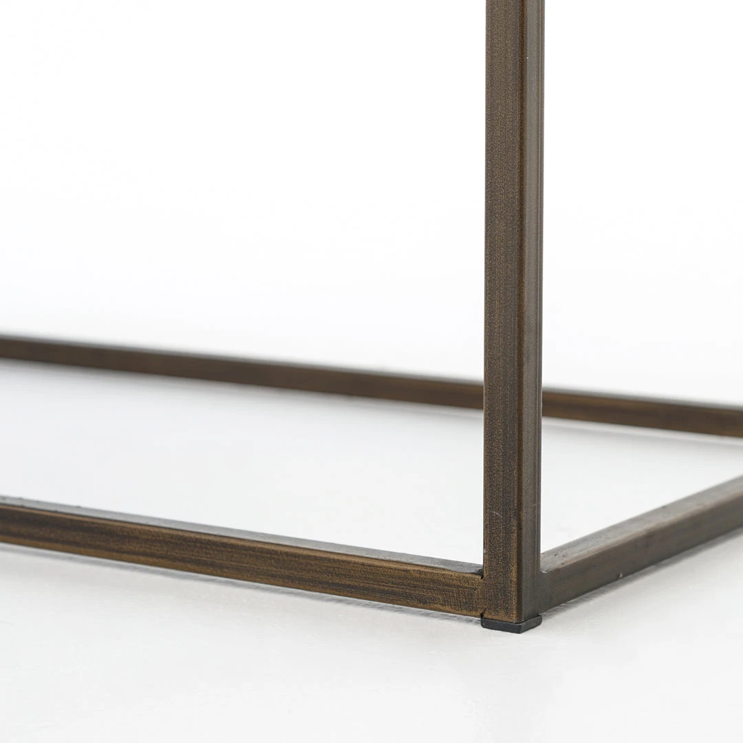 Four Hands New Arrivals Oxford Bench Ebony Leather 5 Four Hands New Arrivals Oxford Bench Ebony Leather