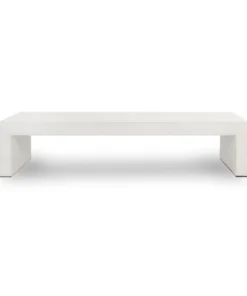 Four Hands New Arrivals Parish Coffee Table White Concrete