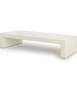 Four Hands New Arrivals Parish Coffee Table White Concrete