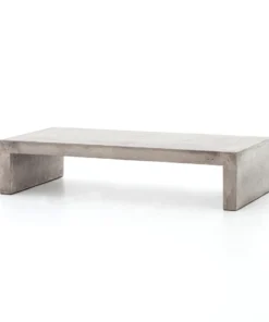 Four Hands Parish Coffee Table Gray Concrete