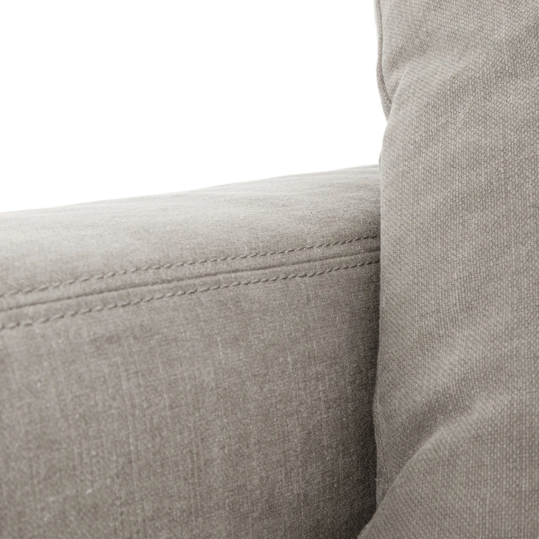 Four Hands Plume Sofa Heather Twill Pewter 8 Four Hands Plume Sofa Heather Twill Pewter