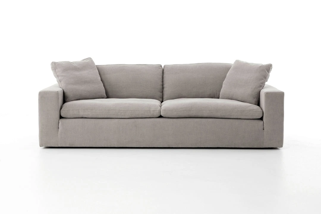 Four Hands Plume Sofa Heather Twill Pewter 3 Four Hands Plume Sofa Heather Twill Pewter