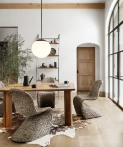 Four Hands Portia Outdoor Dining Chair Grey Wash