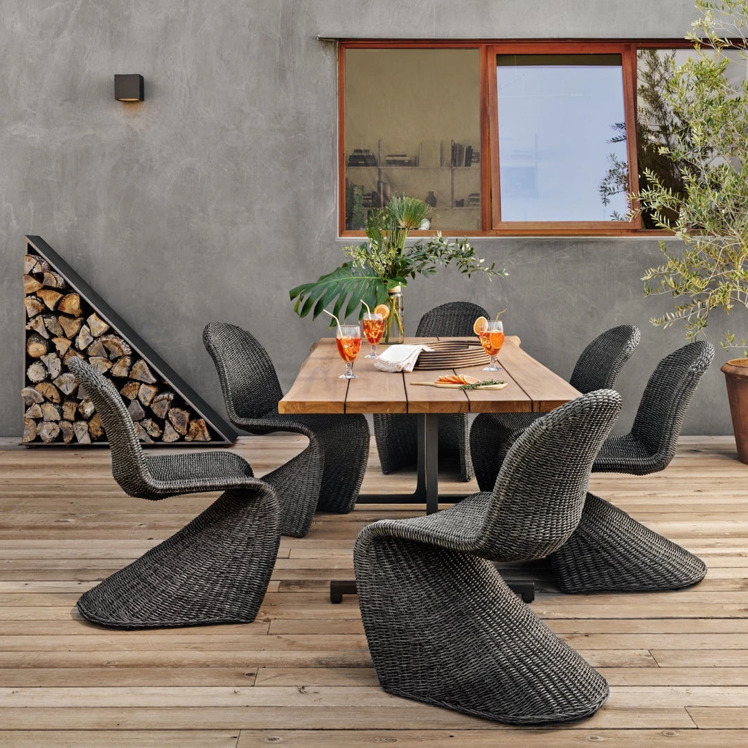 Four Hands Portia Outdoor Dining Chair Vintage Coal 2 Four Hands Portia Outdoor Dining Chair Vintage Coal