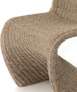 Four Hands Portia Outdoor Dining Chair Vintage White