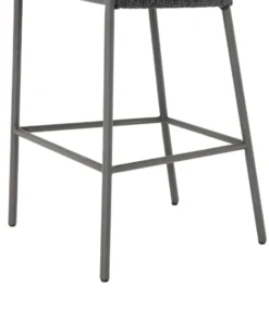 Four Hands Porto Outdoor Bar Stool Charcoal