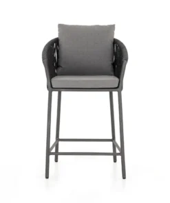 Four Hands Porto Outdoor Counter Stool Charcoal