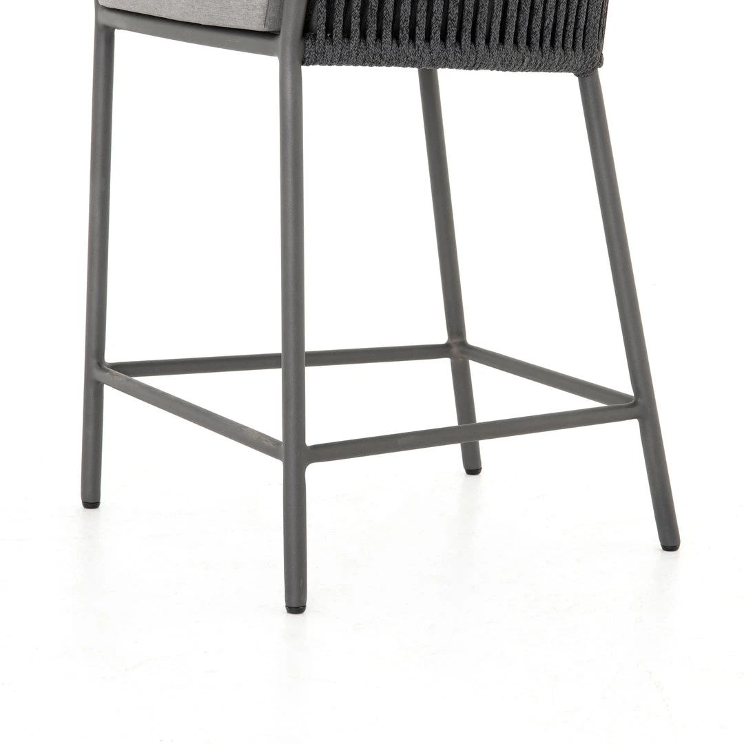 Four Hands Porto Outdoor Counter Stool Charcoal 7 Four Hands Porto Outdoor Counter Stool Charcoal