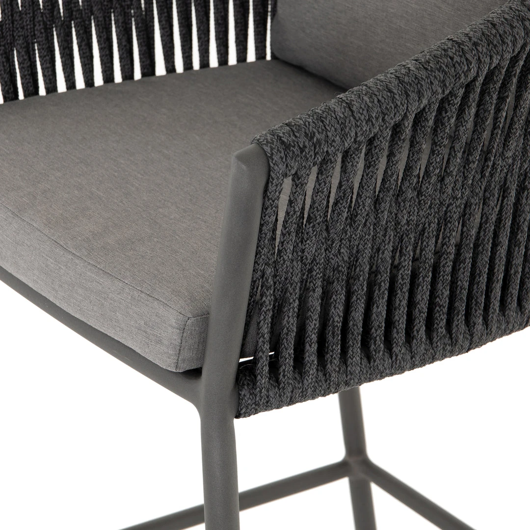 Four Hands Porto Outdoor Counter Stool Charcoal 6 Four Hands Porto Outdoor Counter Stool Charcoal
