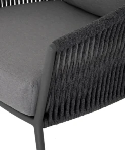 Four Hands New Arrivals Porto Outdoor Chair Charcoal