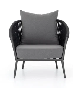 Four Hands New Arrivals Porto Outdoor Chair Charcoal