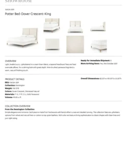 Four Hands Madison Bed Cambric Ivory 15 Four Hands Madison Bed Cambric Ivory