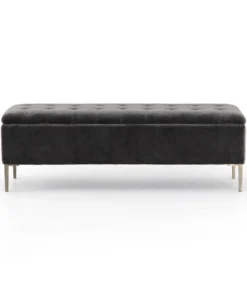 Four Hands Rennie Trunk Grey Velvet