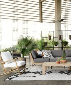 Four Hands Riley Outdoor Chair Faux Rattan New Arrivals