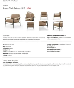 Four Hands New Arrivals Rowen Chair Palermo Drift 17 Four Hands New Arrivals Rowen Chair Palermo Drift