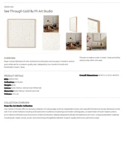 Four Hands See Through Gold Artwork New Arrivals 13 Four Hands See Through Gold Artwork New Arrivals