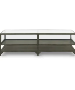 Four Hands Shadow Box Coffee Table Gunmetal New Arrivals