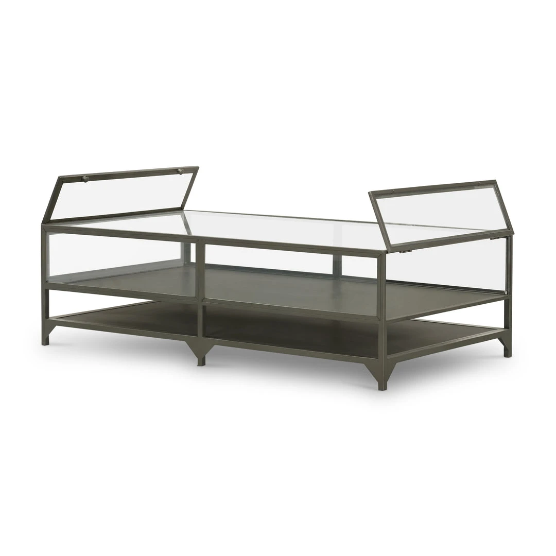 Four Hands Shadow Box Coffee Table Gunmetal New Arrivals 3 Four Hands Shadow Box Coffee Table Gunmetal New Arrivals
