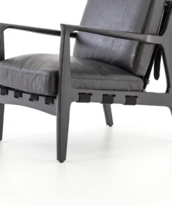 Four Hands Silas Chair Aged Black