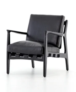 Four Hands Silas Chair Aged Black