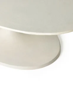 Four Hands Simone Oval Coffee Table Textured White Matte New Arrivals