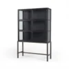Four Hands New Arrivals Spencer Curio Cabinet Drifted Black
