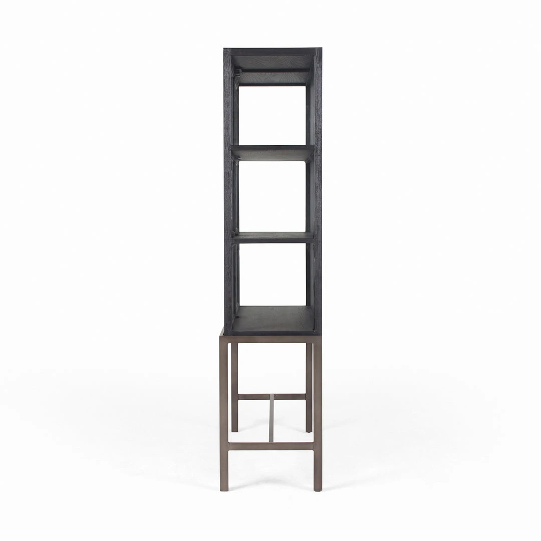 Four Hands New Arrivals Spencer Curio Cabinet Drifted Black 5 Four Hands New Arrivals Spencer Curio Cabinet Drifted Black