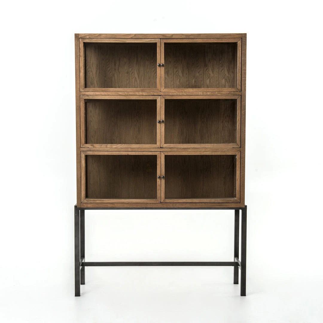 Four Hands Spencer Curio Cabinet Drifted Oak 5 Four Hands Spencer Curio Cabinet Drifted Oak