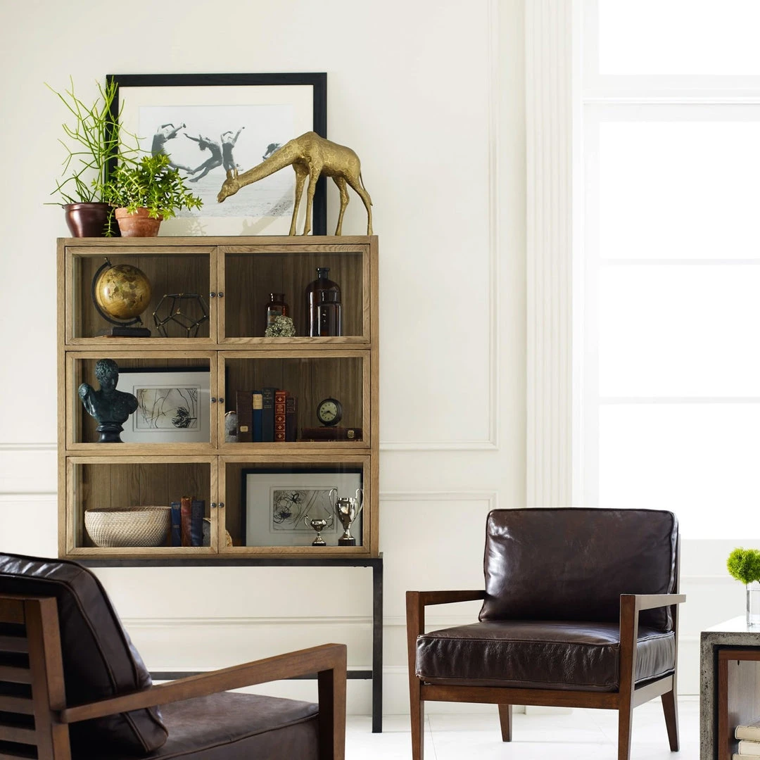 Four Hands Spencer Curio Cabinet Drifted Oak 3 Four Hands Spencer Curio Cabinet Drifted Oak