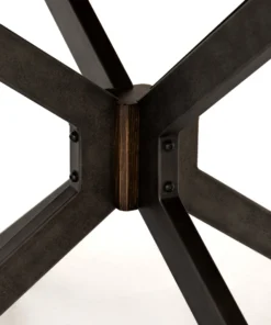 Four Hands Spider Round Dining Table English Brown Oak 12 Four Hands Spider Round Dining Table English Brown Oak