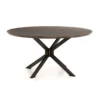 Four Hands Spider Round Dining Table English Brown Oak