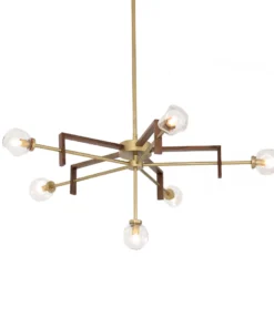 Four Hands New Arrivals Sterling Chandelier Organic Textured Glass