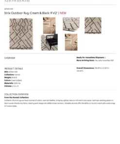 Four Hands Stria Outdoor Rug