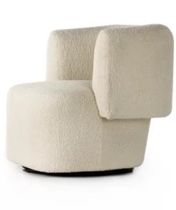 Four Hands Tybalt Swivel Chair Sheepskin Natural 21 Four Hands Tybalt Swivel Chair Sheepskin Natural
